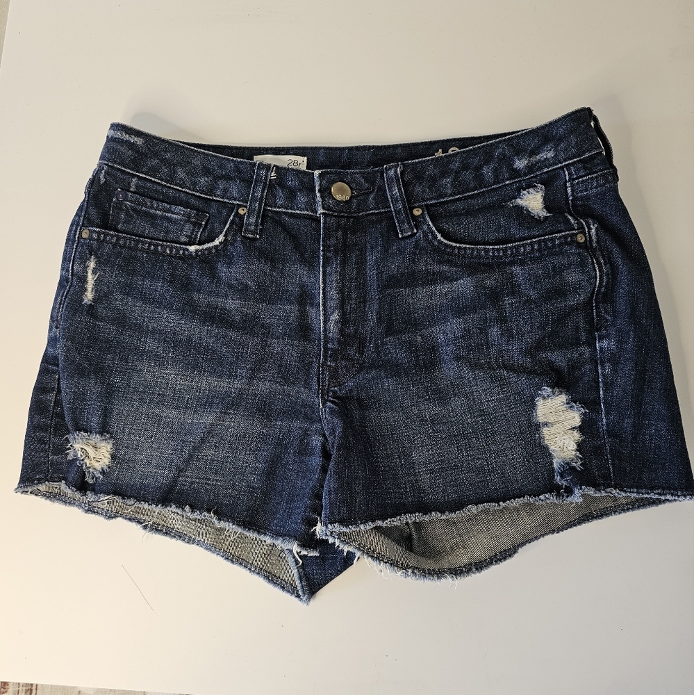 Gap 1969 Denim Distressed Women Shorts‎ 28R